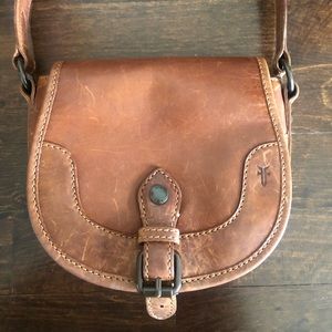 Frye Melissa Button crossbody. Cognac